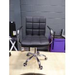 +VAT Chrome based swivel chair