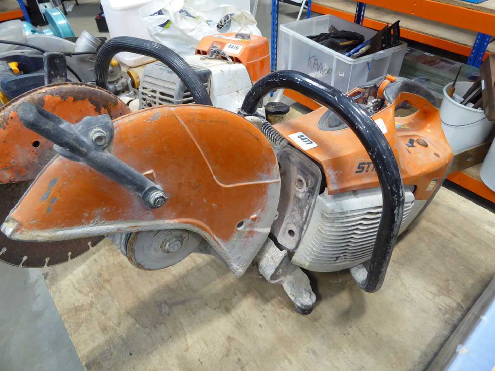 Stihl petrol powered disc cutter