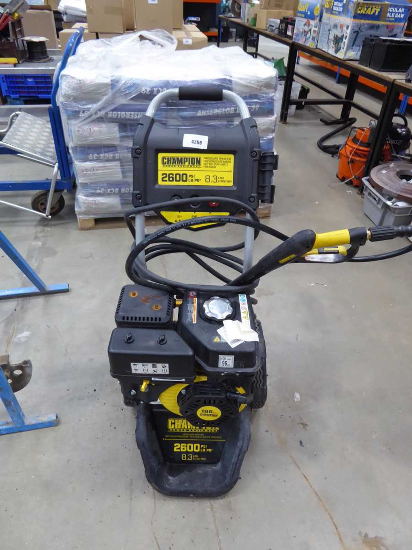 +VAT Champion petrol powered pressure washer