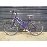 Purple girl's mountain bike