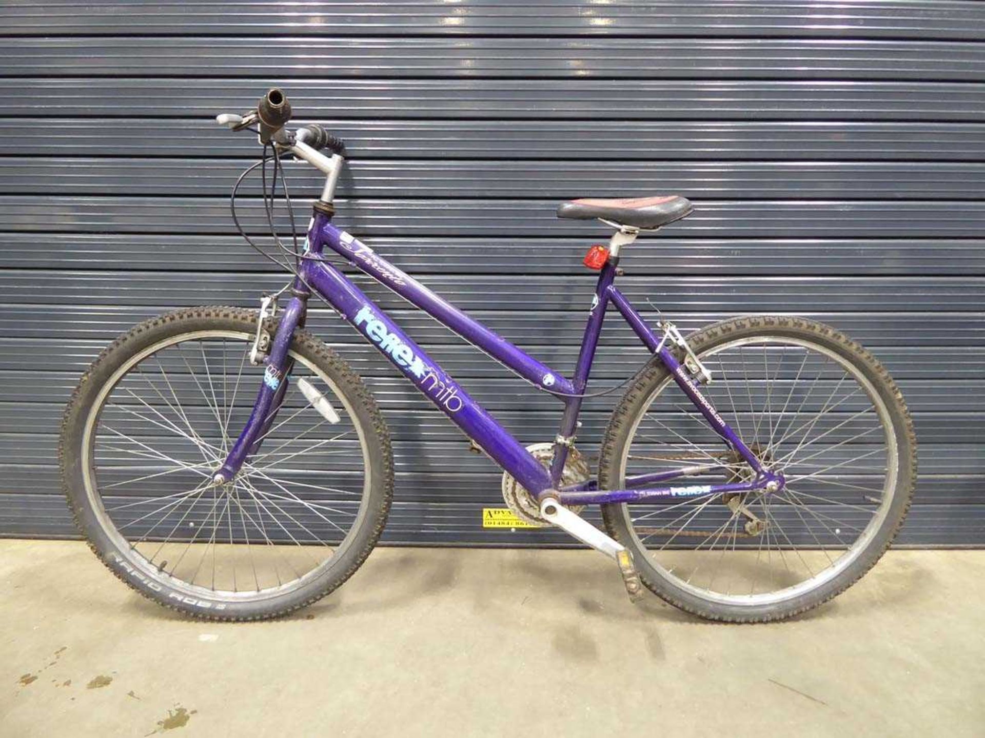 Purple girl's mountain bike