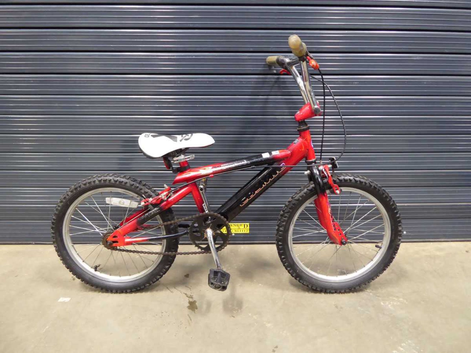 +VAT Child's BMX bike in red and black