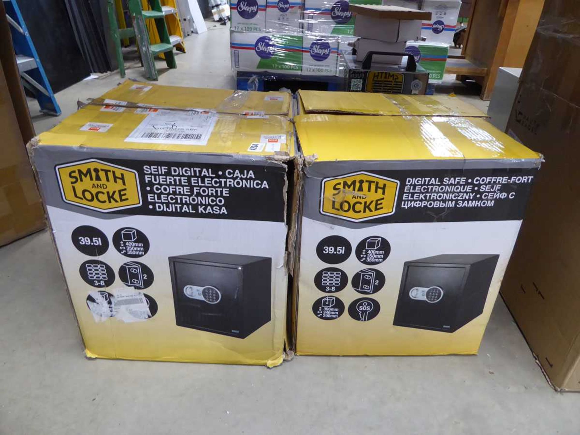 +VAT Two large safes