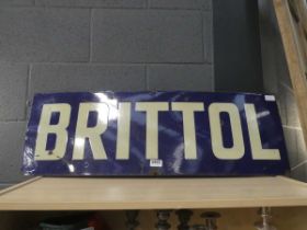 Brittol enamelled sign