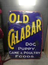 Old Callabar enamelled sign