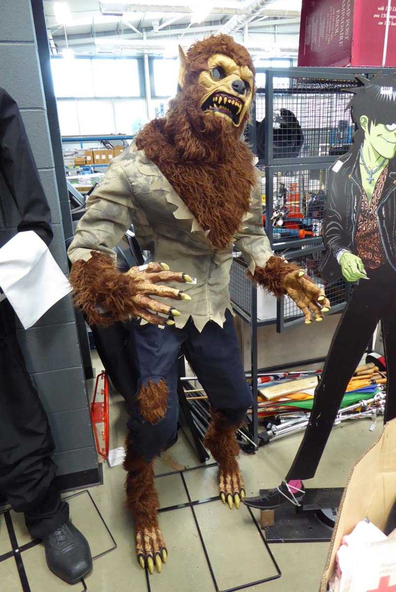 Large standing animated werewolf