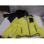 +VAT 3 DKNY sports fleece tops in yellow and black