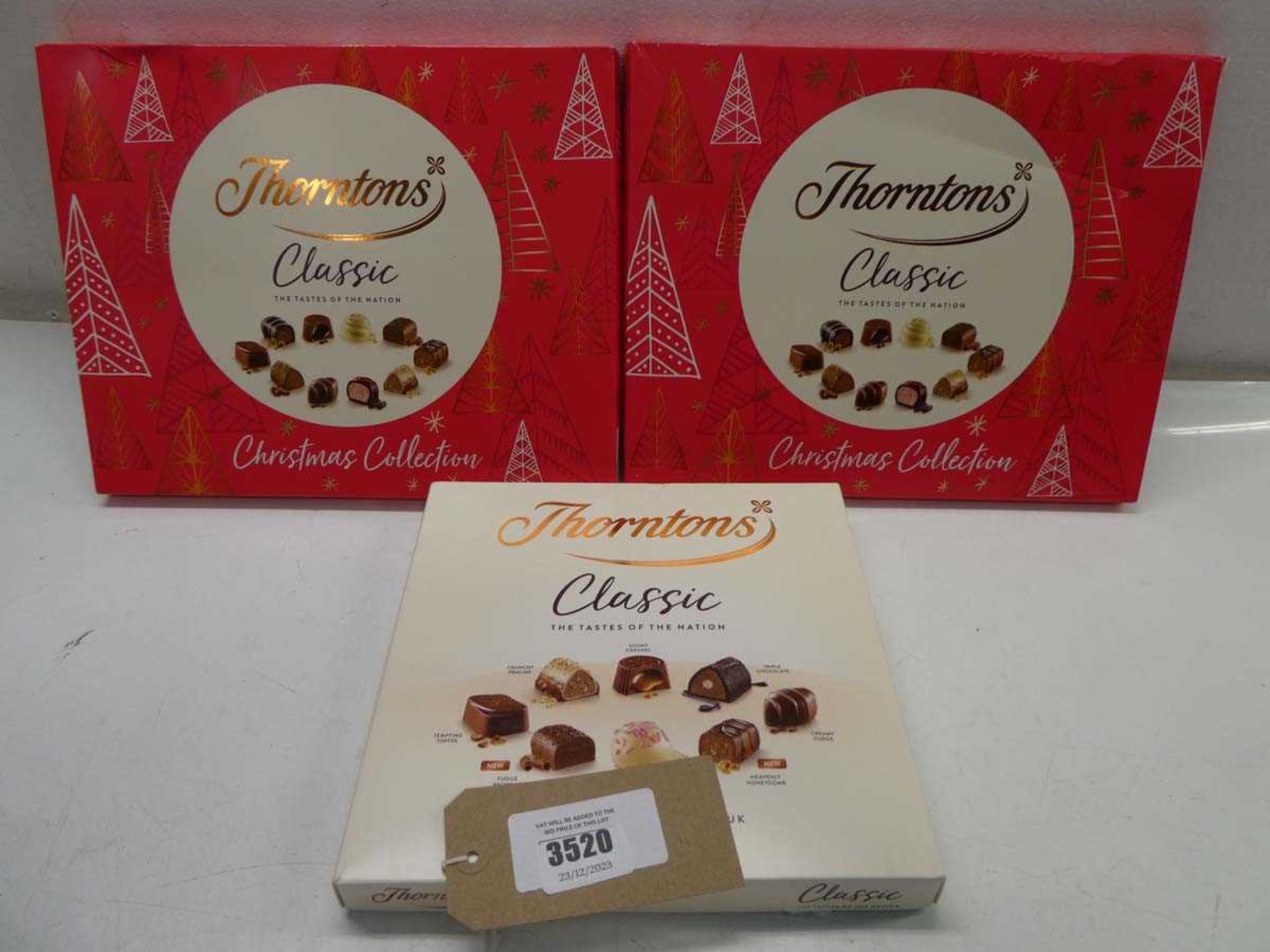 +VAT 3 x Thorntons Classic chocolate selection boxes