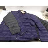 +VAT 3 32 Degrees Heat quilted long sleeve jackets, in blue, black and green