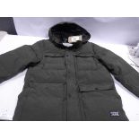 +VAT Levi green quilted park, size S