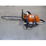 Stihl petrol powered chainsaw