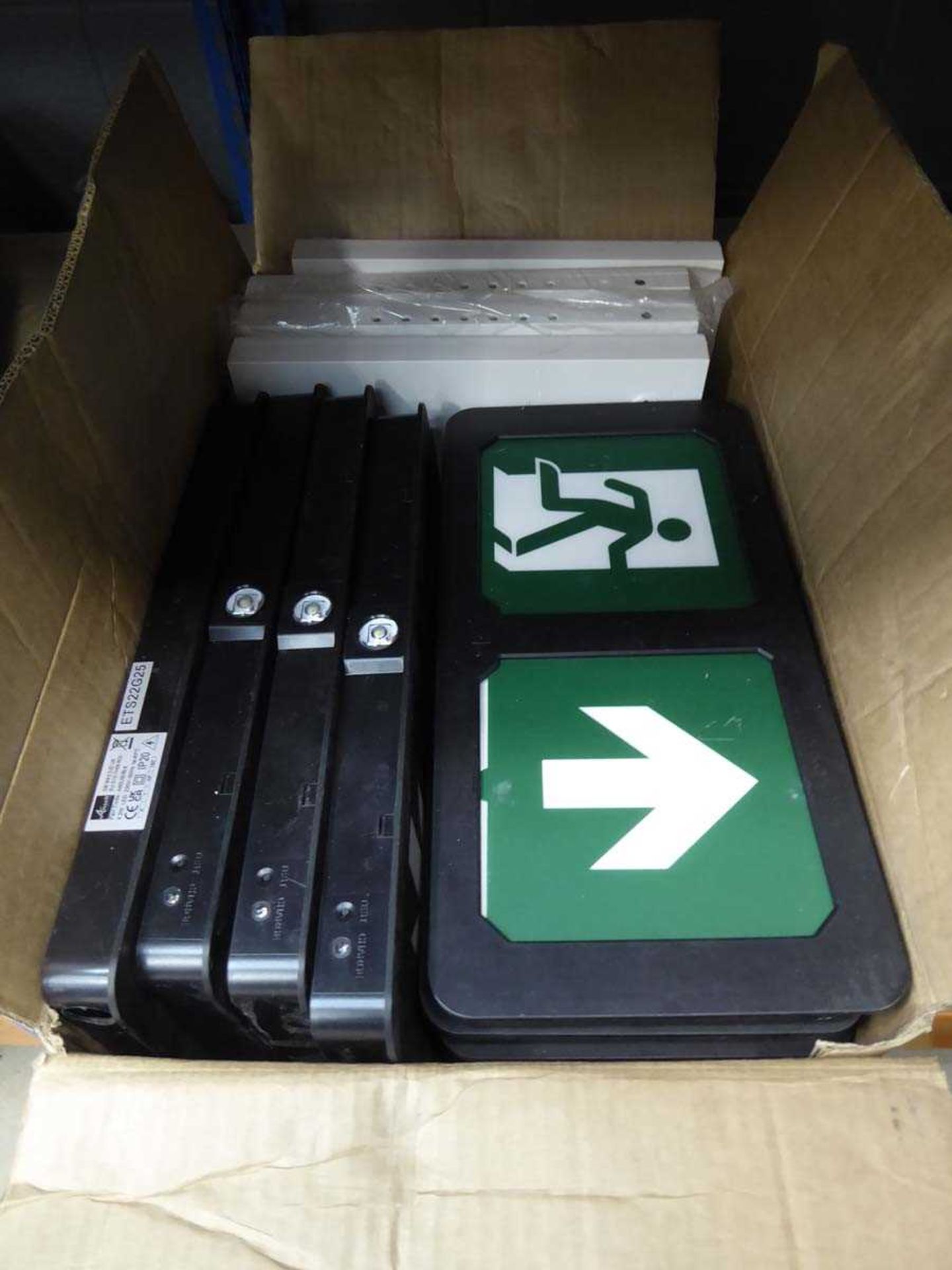 Box of fire exit signs - Image 2 of 2