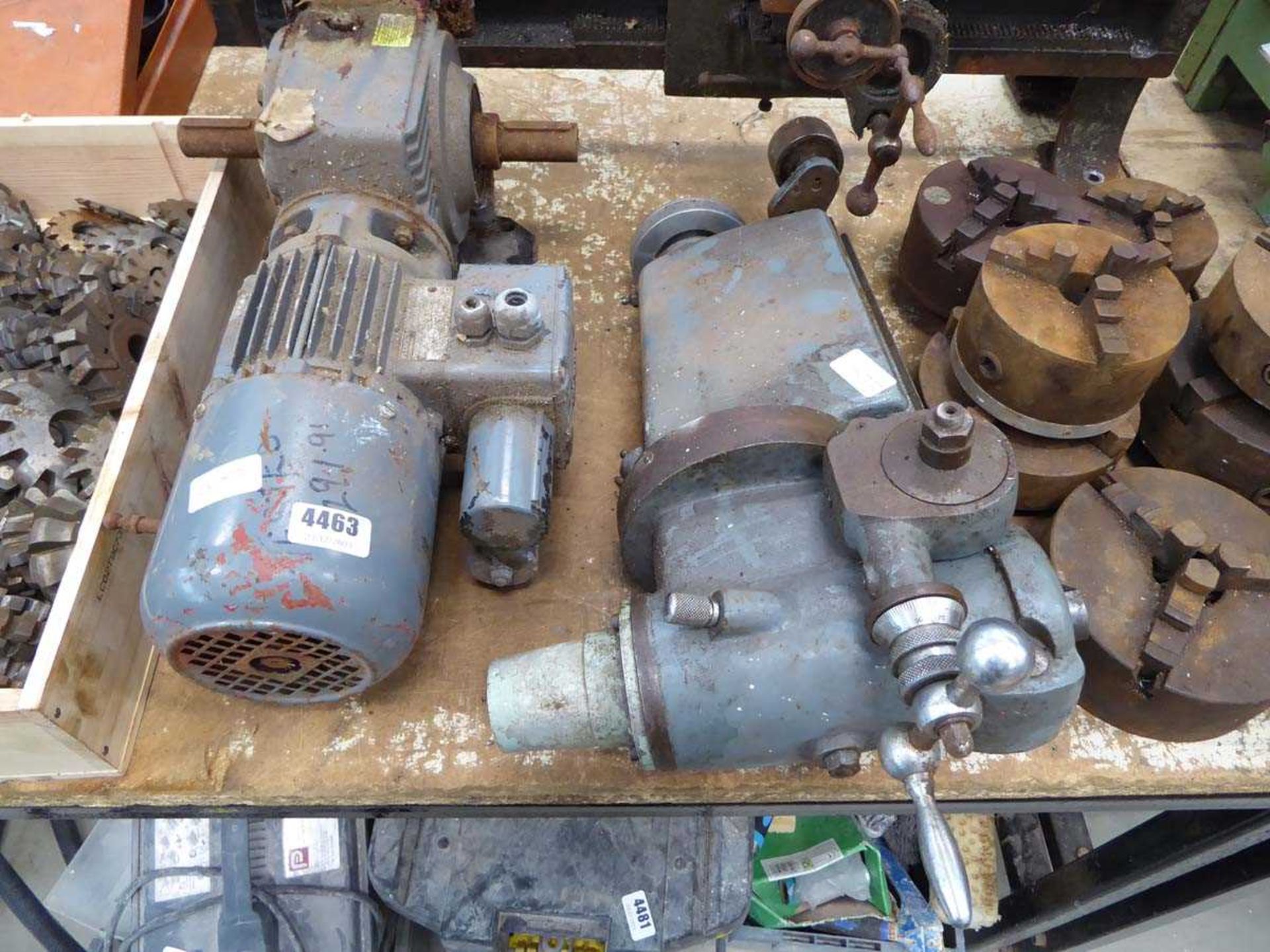 Electric motor and a milling machine parts