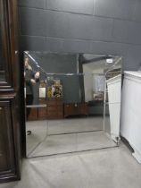 +VAT 2 square modern bevelled glass wall mirrors