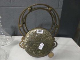 Brass gong with striker