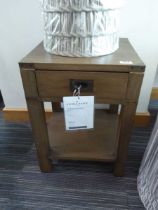 +VAT Wellington side table with single drawer in grey