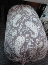 +VAT Grey paisley patterned double throw