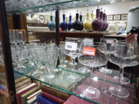 +VAT Shelf of miscellaneous drinking glasses