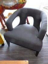 +VAT Adam club chair in black