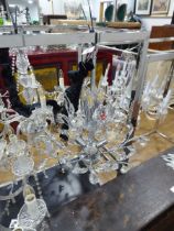 +VAT Modern chromium and glass 8 branch chandelier