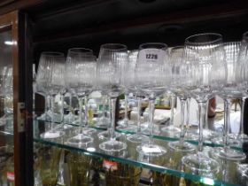 +VAT Shelf of miscellaneous drinking glasses