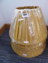 +VAT Four dark yellow pleated lampshades