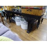 +VAT Large black painted Chinese alter table