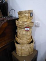 +VAT Qty of various cane baskets