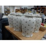 +VAT Three bee design temple jars