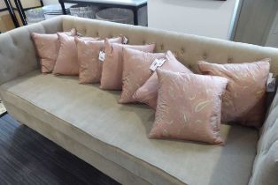 +VAT Eight Hogarth paisley design scatter cushions in pink