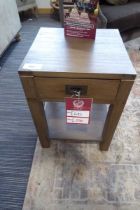 +VAT Wellington side table with single drawer in grey