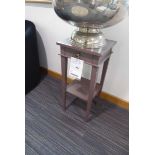 +VAT Petite side table in grey distressed painted finish