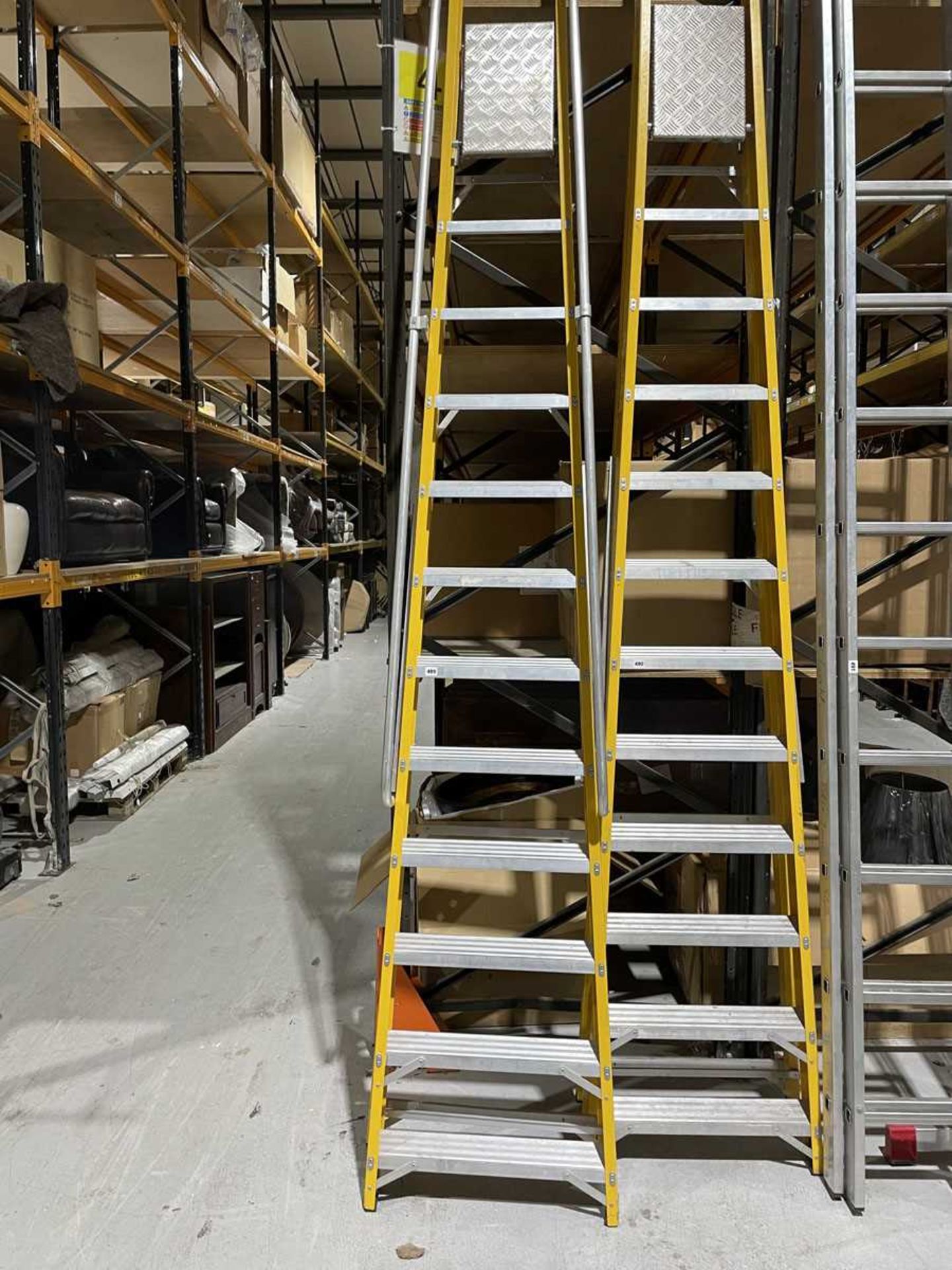 +VAT Electricians 12 tread platform ladder