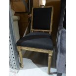 +VAT 16 Le Manoir dining chairs in black material