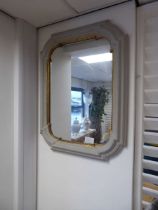 +VAT Gregoria gilt and grey framed ornamental mirror