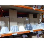 +VAT Large quantity of drum and other lampshades (contents of one shelf)