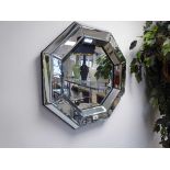 +VAT Octangonal mirrored framed wall mirror