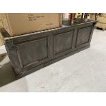 +VAT Large grey wood finish shop counter