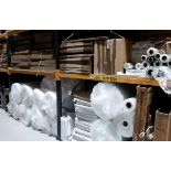 +VAT The stock of packaging materials including cardboard boxes, shrink-wrap, bubble wrap etc.