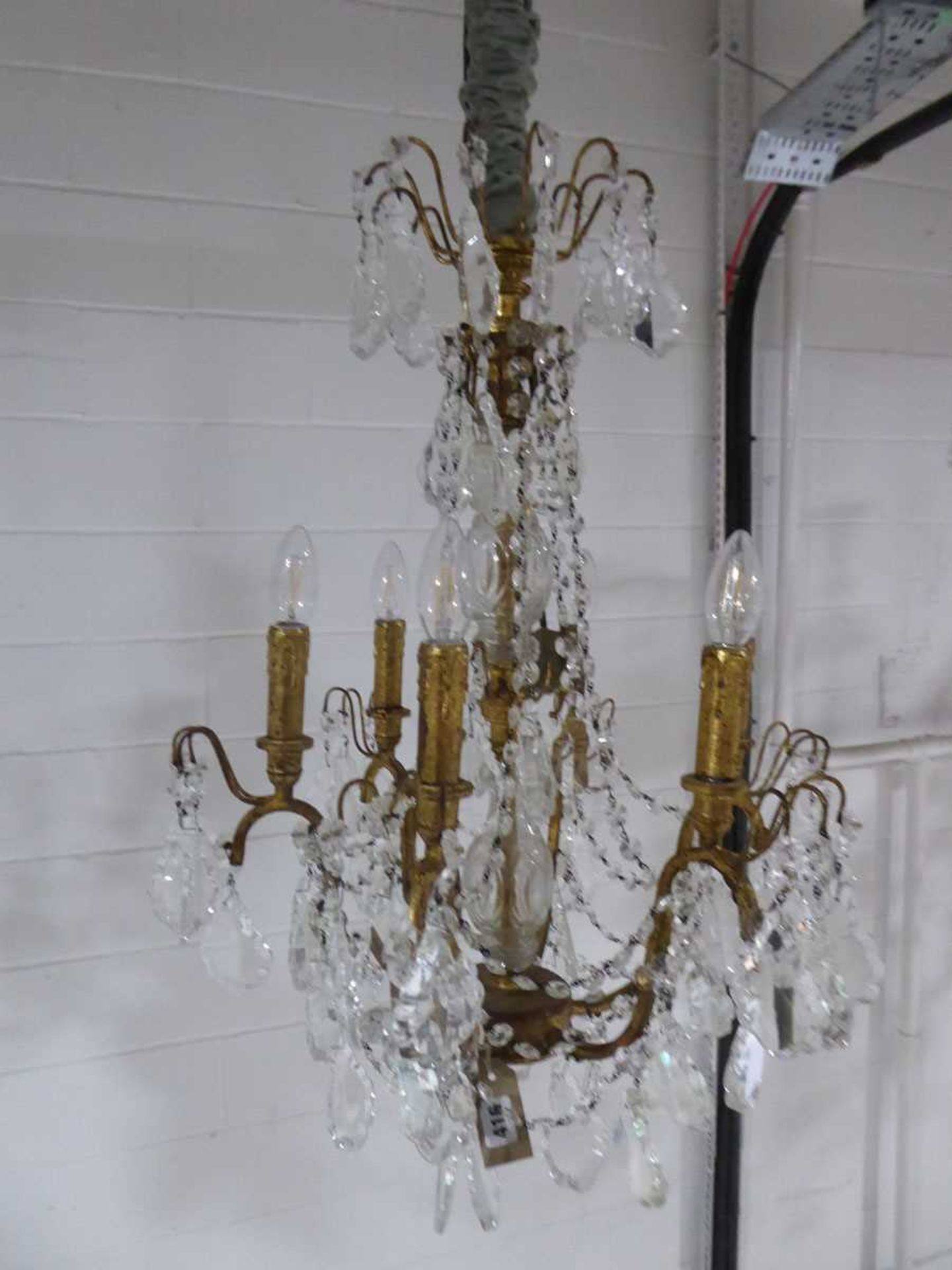 +VAT A Buckingham 12 branch chandelier ceiling light fixture