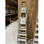 +VAT Three light duty aluminium step ladders