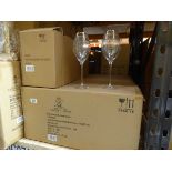 +VAT 2 boxes of etched drinking glasses