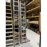 +VAT BPS 11 tread aluminium triple extending ladder