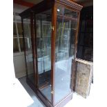 +VAT Pair of Victorian style mahogany and glazed display units resold by D & A Binder together