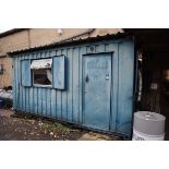 +VAT 16ft by 8ft adapted container site office with contents **Please note buyer is to remove lean