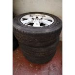+VAT Stack of 3 VW alloy wheels with 215/65 R16C tyres