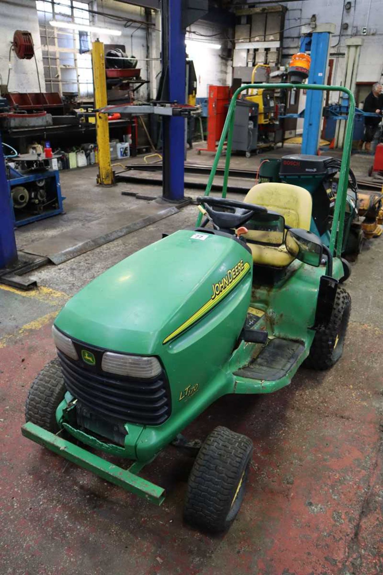 +VAT John Deere model: LT170 automatic grass cutter with no deck, no key, no paperwork