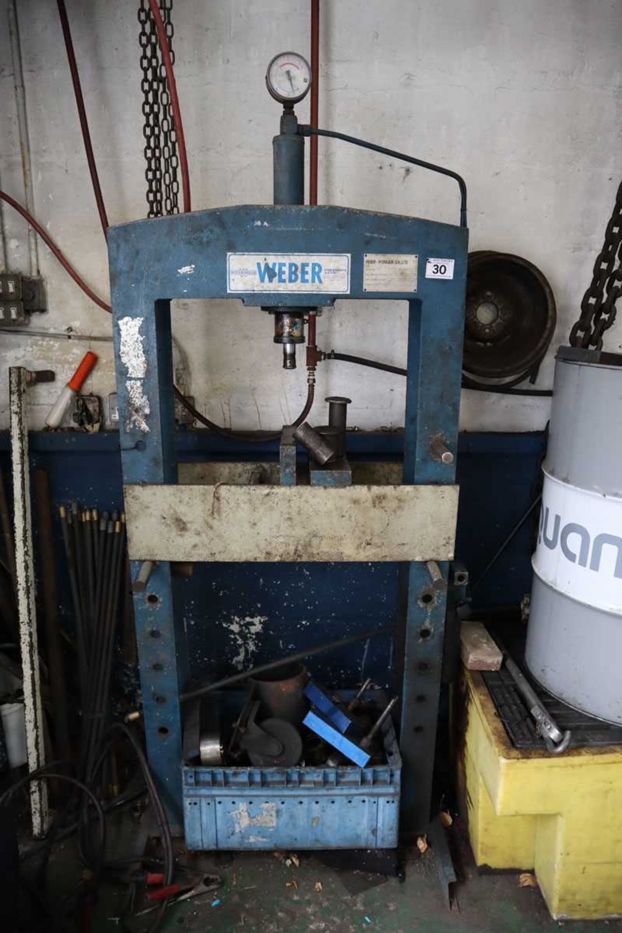 +VAT Weber model: 309 10 ton capacity press with assorted tooling