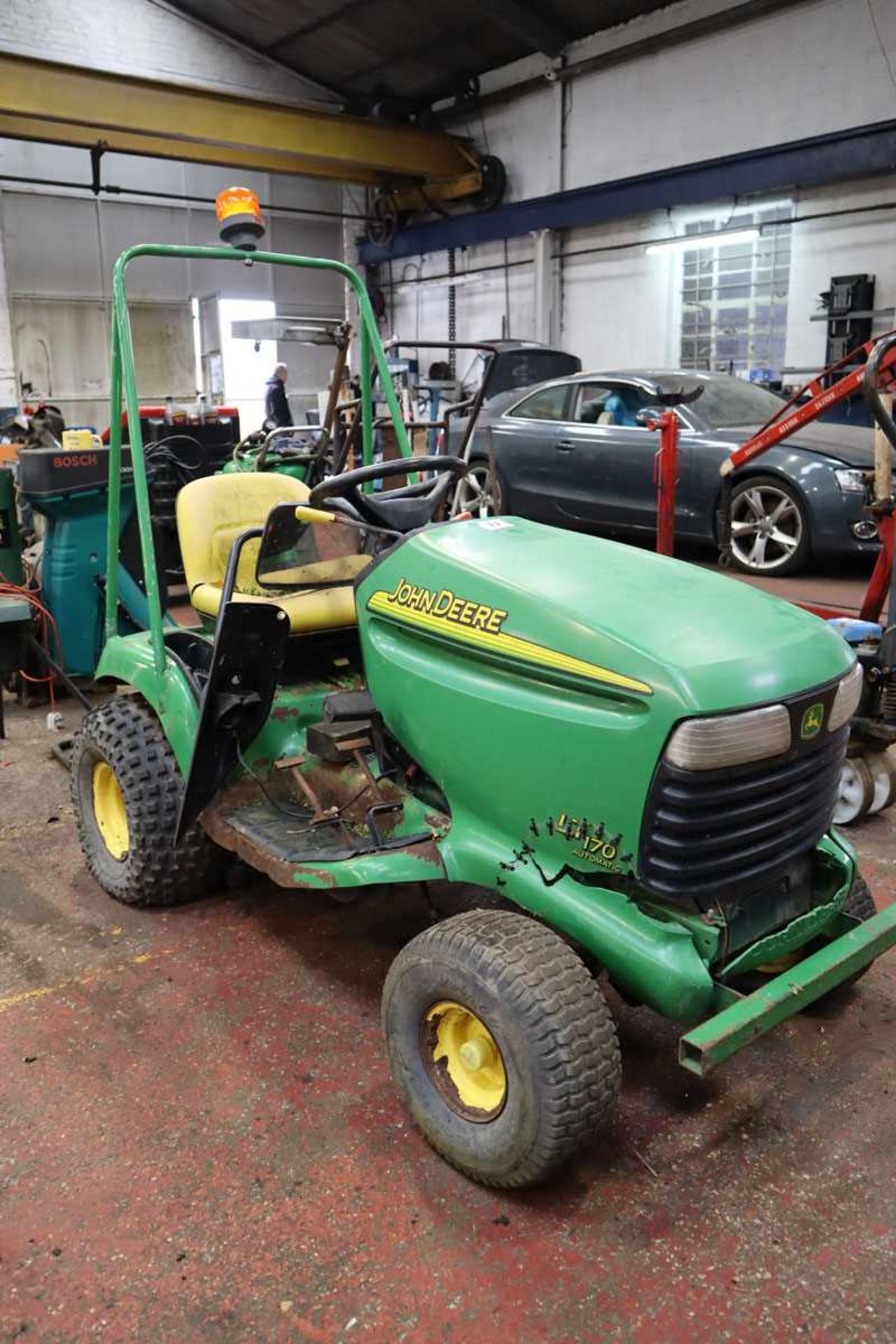 +VAT John Deere model: LT170 automatic grass cutter with no deck, no key, no paperwork - Image 4 of 4