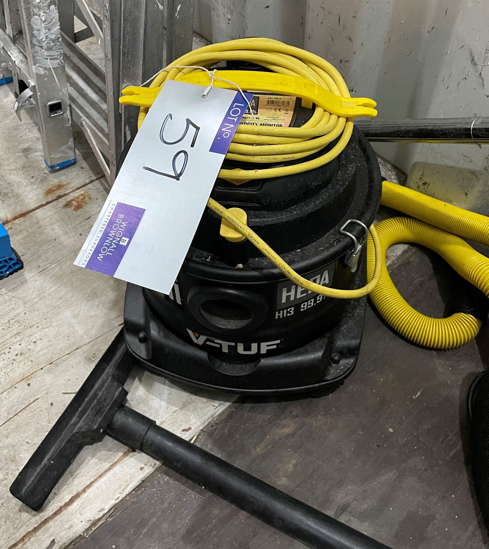 A V-TUF M-CLAS MINI HEPA Vacuum Cleaner, 110v (located at EMS Asset Management, Yard 1A, Bradley